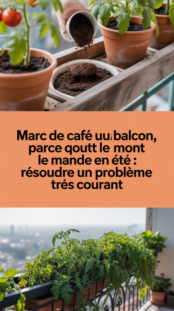 Marc de café sur le balcon, parce que tout le monde le fait en été : résoudre un problème très courant
