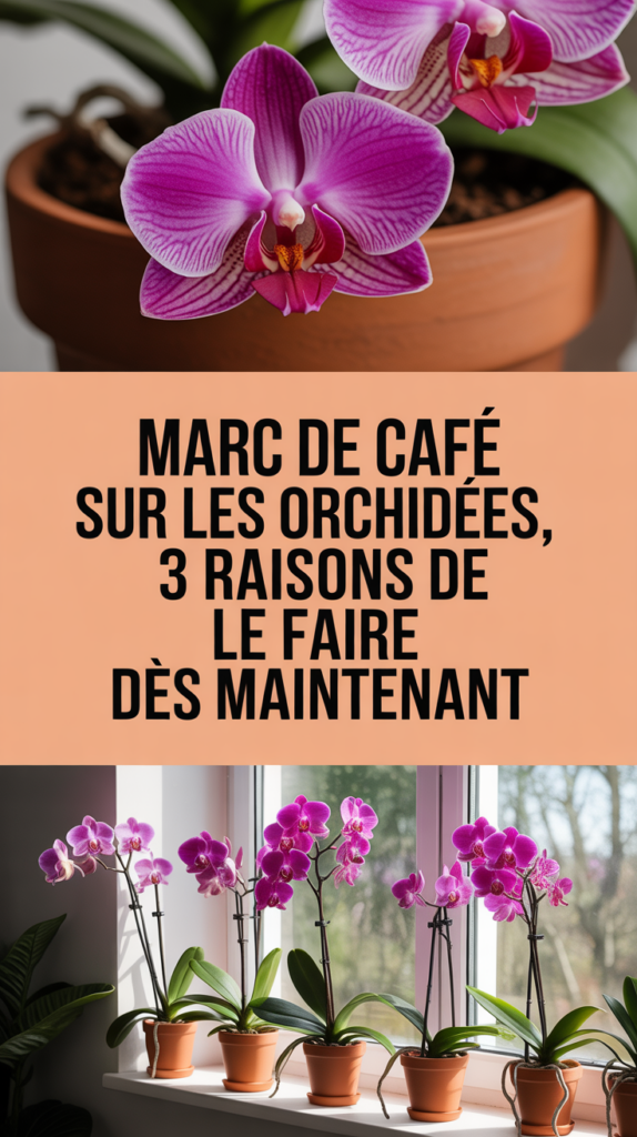 Marc de café sur les orchidées, 3 raisons de le faire dès maintenant