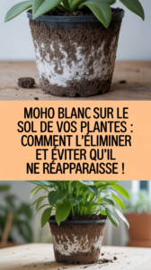Moho blanc sur le sol de vos plantes : comment l’éliminer et éviter qu’il ne réapparaisse !