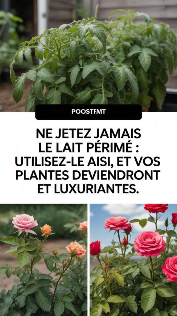 Ne jetez jamais le lait périmé : utilisez-le ainsi et vos plantes deviendront fortes et luxuriantes.