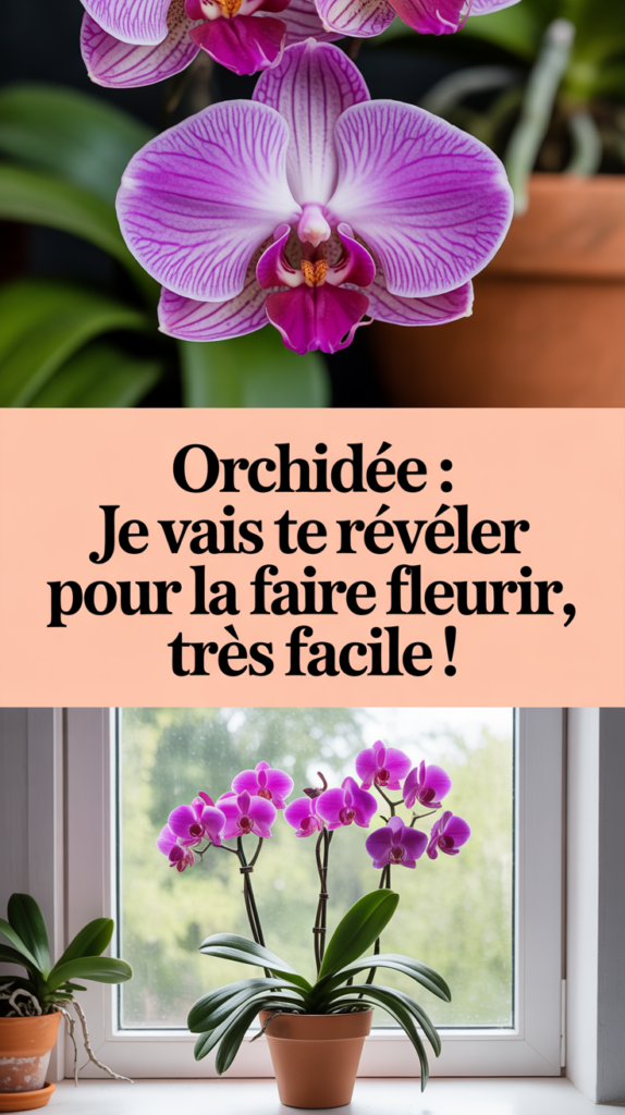 Orchidée : je vais te révéler l’astuce pour la faire fleurir, très facile !