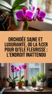 Orchidée saine et luxuriante, où la placer pour qu'elle fleurisse : l'endroit inattendu