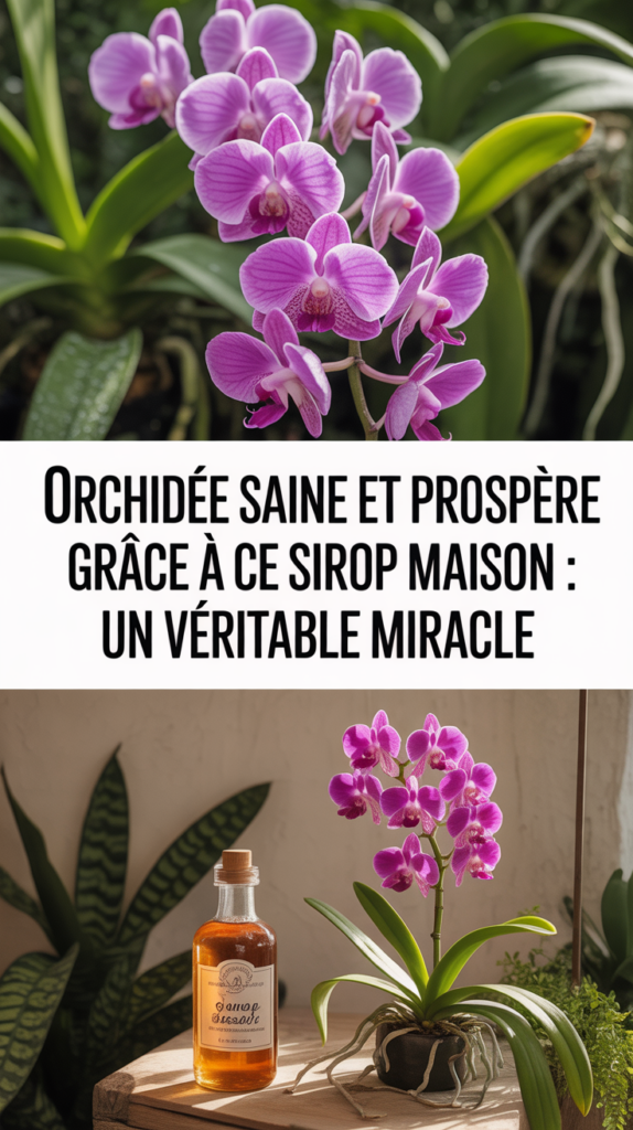 Orchidée saine et prospère grâce à ce sirop maison : un véritable miracle