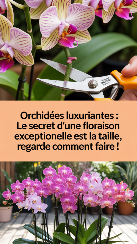 Orchidées luxuriantes : le secret d'une floraison exceptionnelle est la taille, regarde comment faire !