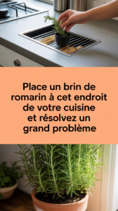 Place un brin de romarin à cet endroit de votre cuisine et résolvez un grand problème