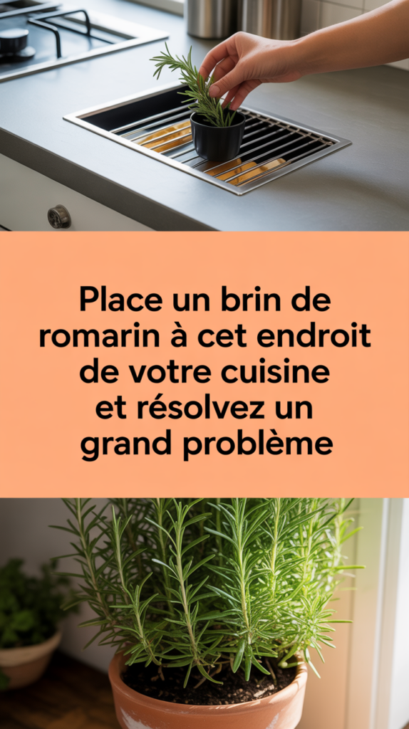 Place un brin de romarin à cet endroit de votre cuisine et résolvez un grand problème