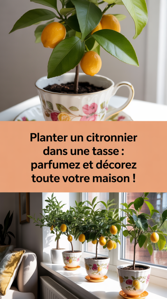 Planter un citronnier dans une tasse : parfumez et décorez toute votre maison !