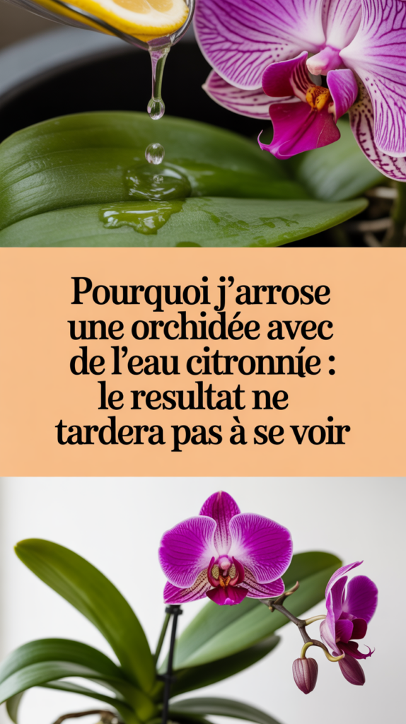 Pourquoi j'arrose une orchidée avec de l'eau citronnée : le résultat ne tardera pas à se voir