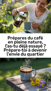 Prépares du café en pleine nature, l'as-tu déjà essayé ? Prépare-toi à devenir l'envie du quartier