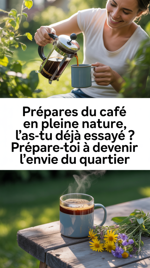 Prépares du café en pleine nature, l'as-tu déjà essayé ? Prépare-toi à devenir l'envie du quartier