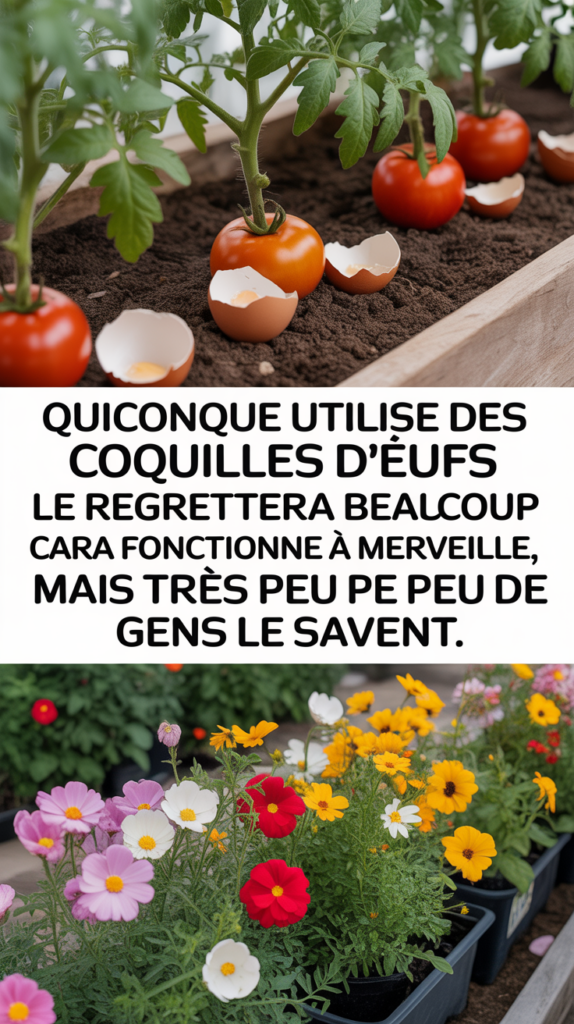 Quiconque utilise des coquilles d'œufs le regrettera beaucoup car cela fonctionne à merveille, mais très peu de gens le savent.