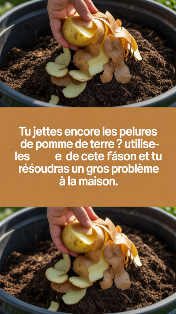 Tu jettes encore les pelures de pomme de terre 🥔 ? Utilise-les de cette façon et tu résoudras un gros problème à la maison.