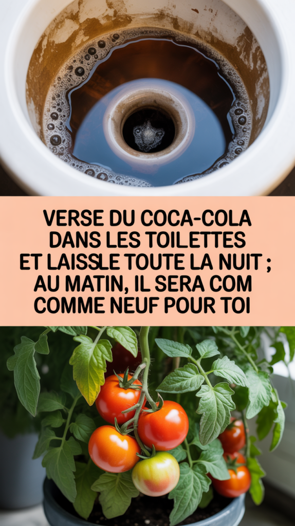 Verse du Coca-Cola dans les toilettes et laisse-le toute la nuit : au matin, il sera comme neuf pour toi