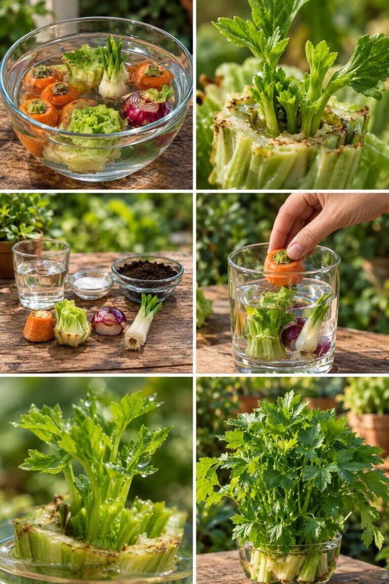 6 légumes qui repoussent à l&rsquo;infini à partir de vos restes de cuisine