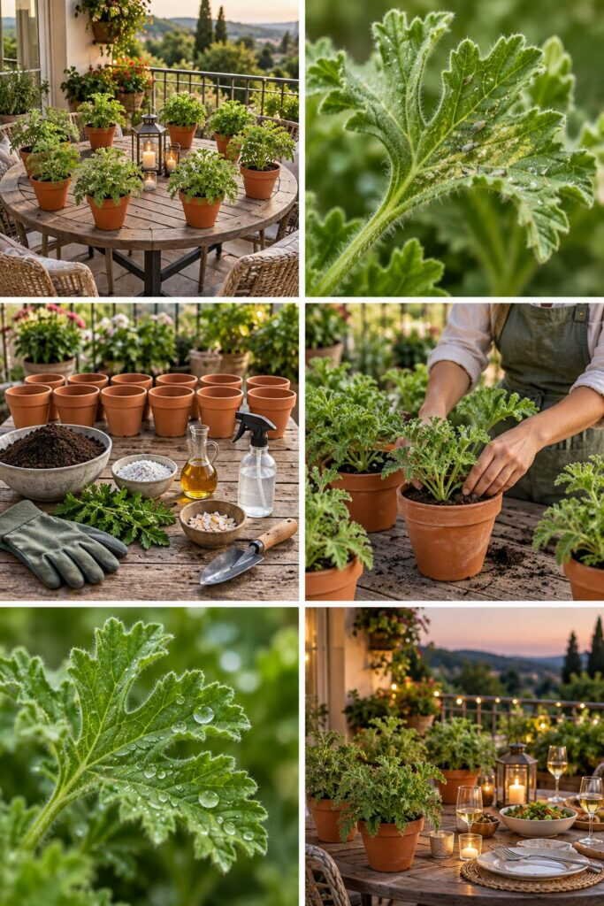 8 plantes qui font fuir les moustiques, à mettre près de la table du balcon