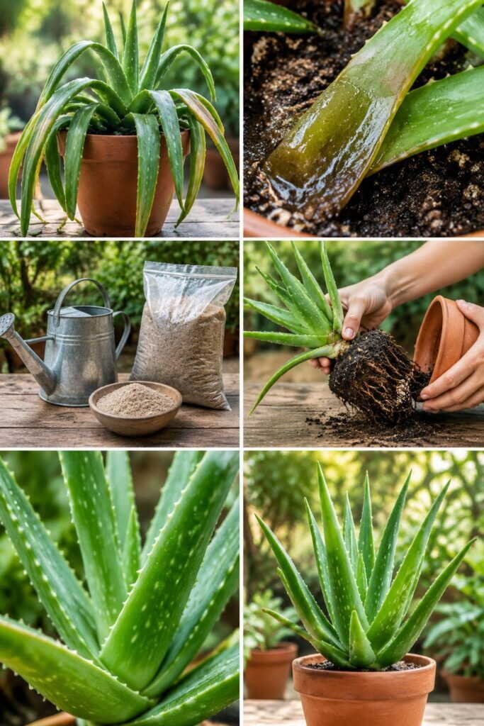 Aloe vera tout mou : c'est l'eau, pas le manque de soleil