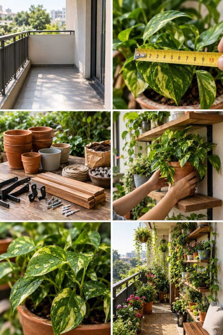 Aménager un balcon de 2 m² en mini-jardin : le plan