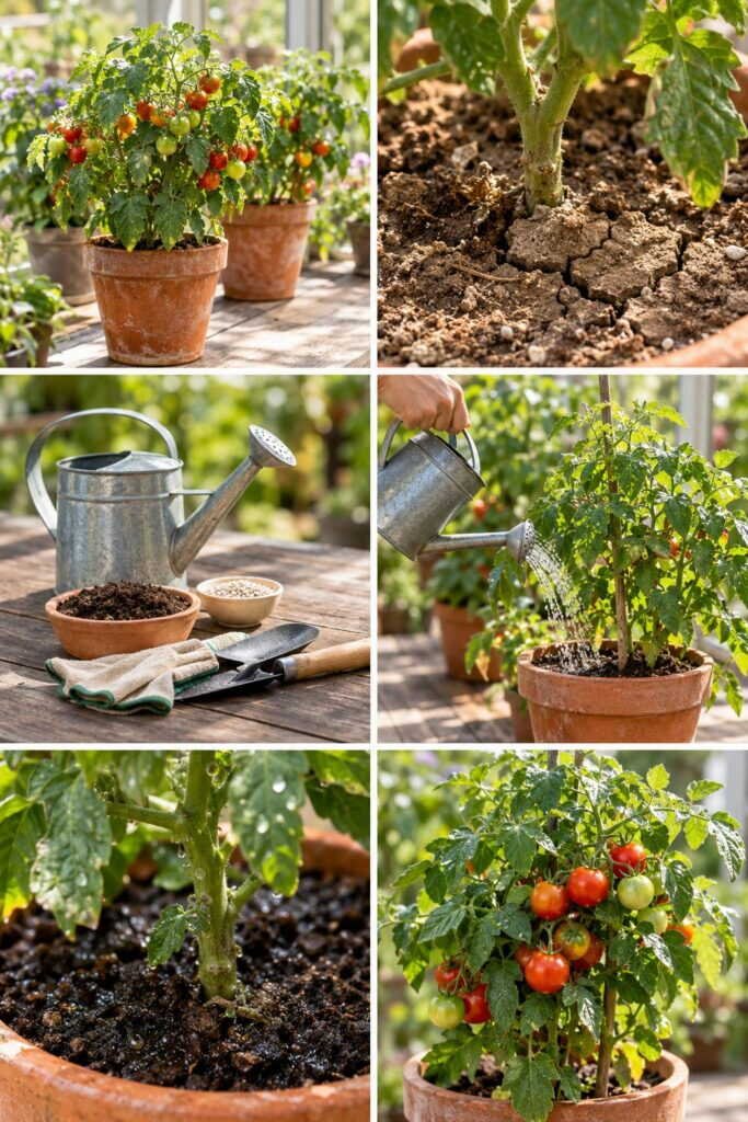 Arroser le potager en pot : tous les jours en juillet, sinon c'est raté