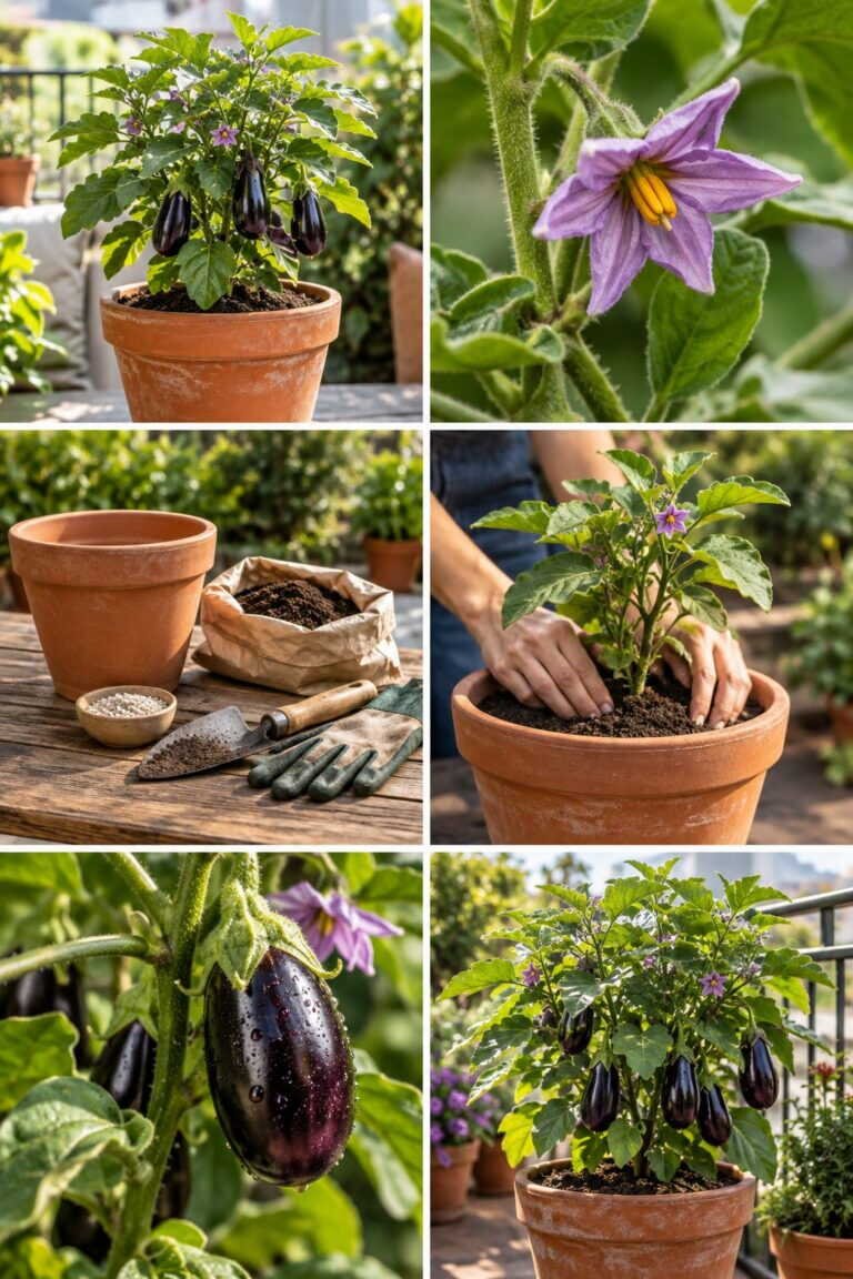 Aubergines en pot : la variété naine qui donne vraiment sur un balcon
