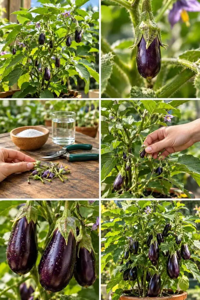 Aubergines minuscules : ne gardez que 5 fruits par pied, ils tripleront
