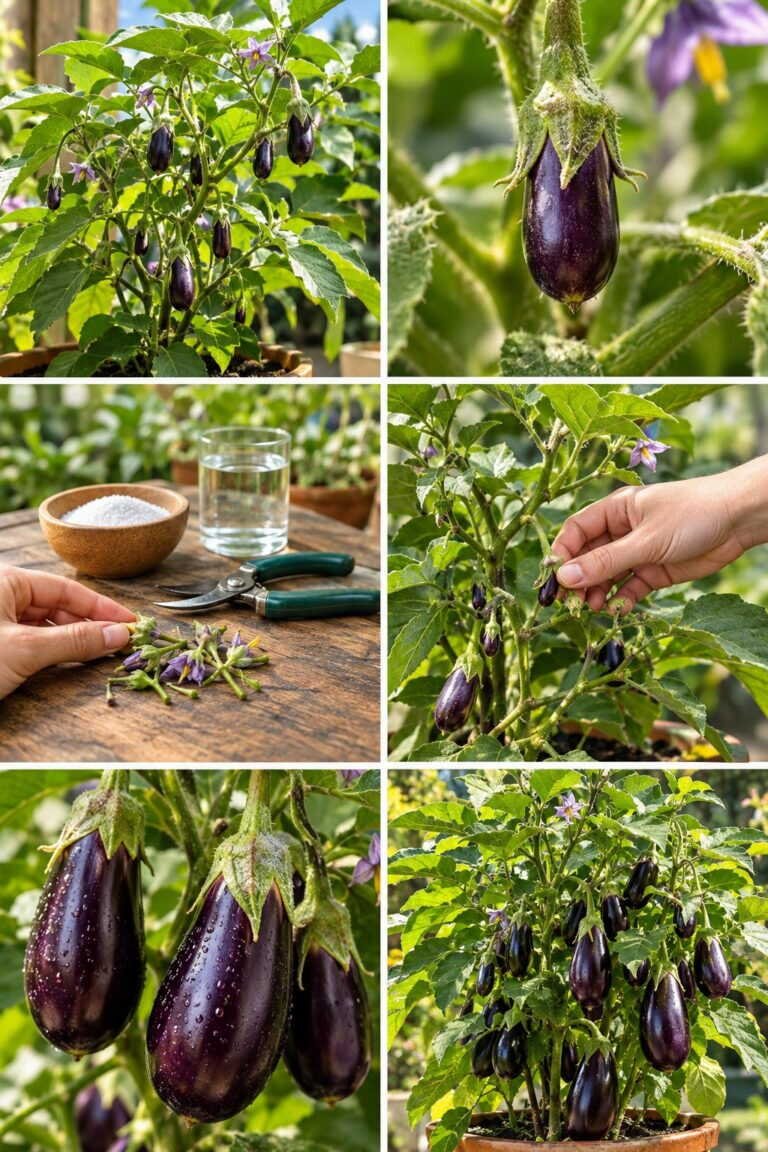 Aubergines minuscules : ne gardez que 5 fruits par pied, ils tripleront