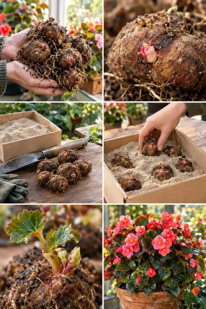 Bégonias tubéreux : sortez les tubercules avant l'hiver, replantez-les en mars gratuitement