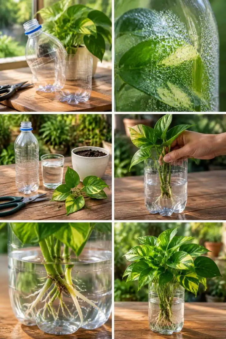 Bouteille coupée en 2 : la mini-serre pour les boutures