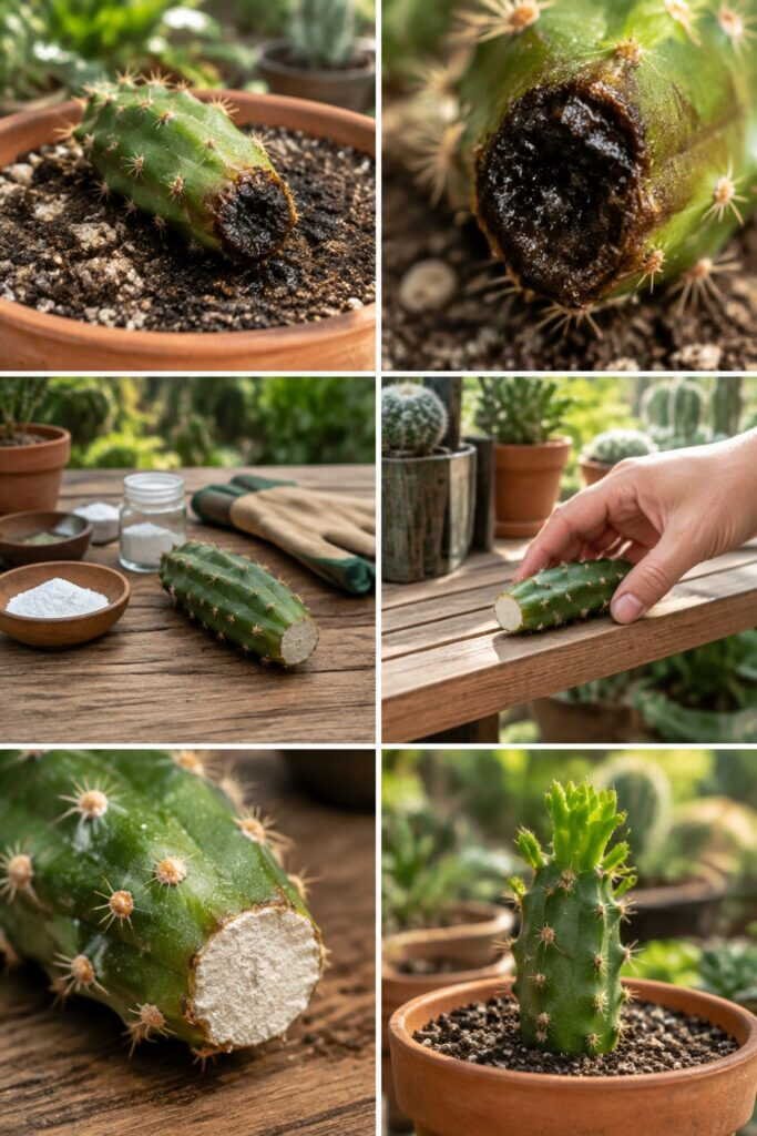 Bouture de cactus qui pourrit : vous l'avez plantée trop vite, laissez sécher 7 jours