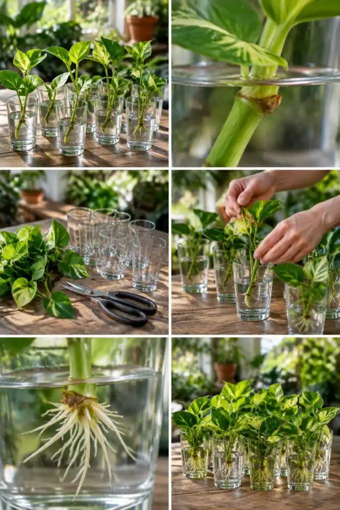 Bouturer dans l'eau : les 8 plantes les plus faciles