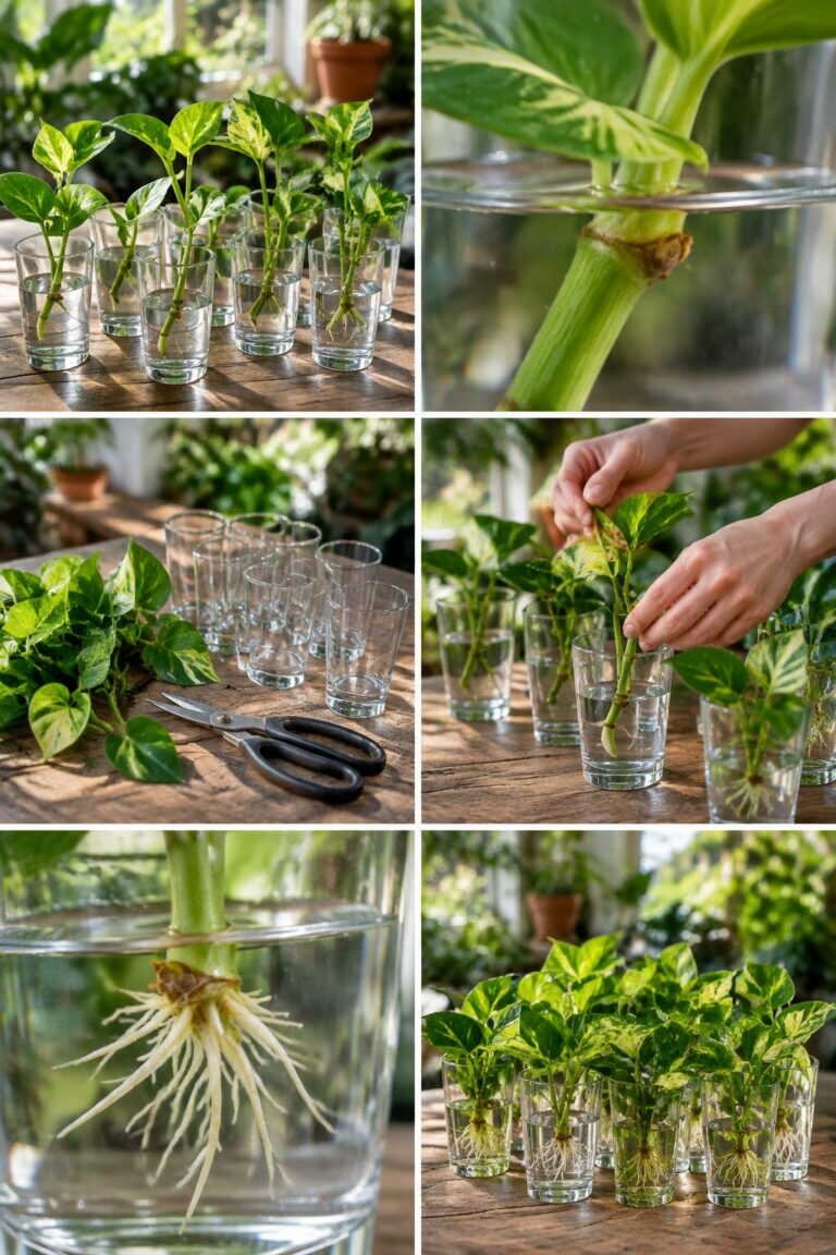 Bouturer dans l&rsquo;eau : les 8 plantes les plus faciles