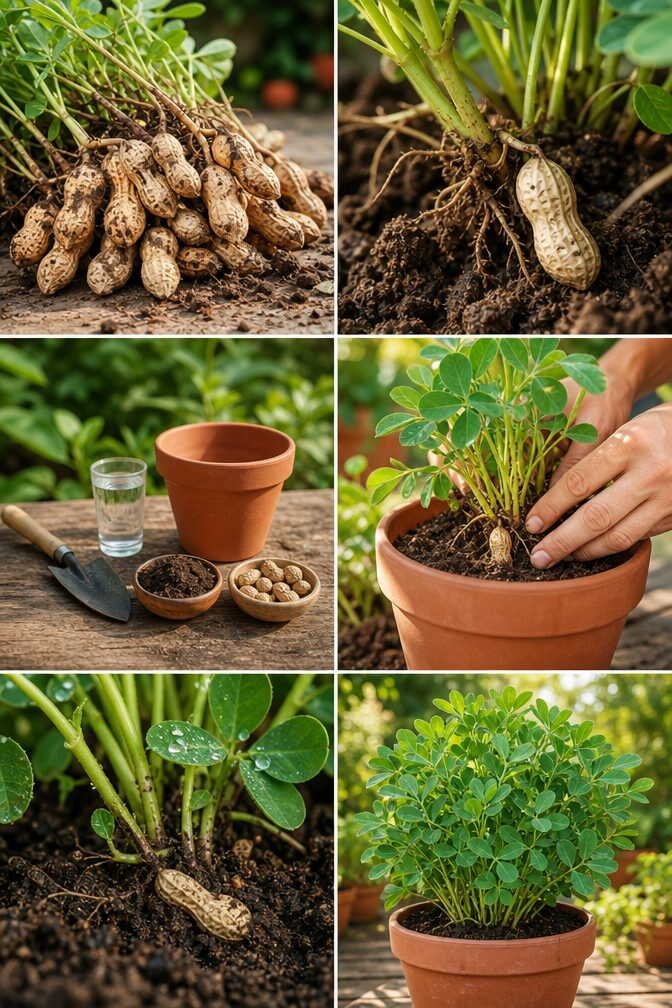 Cacahuètes crues : la plante qui enterre ses fruits