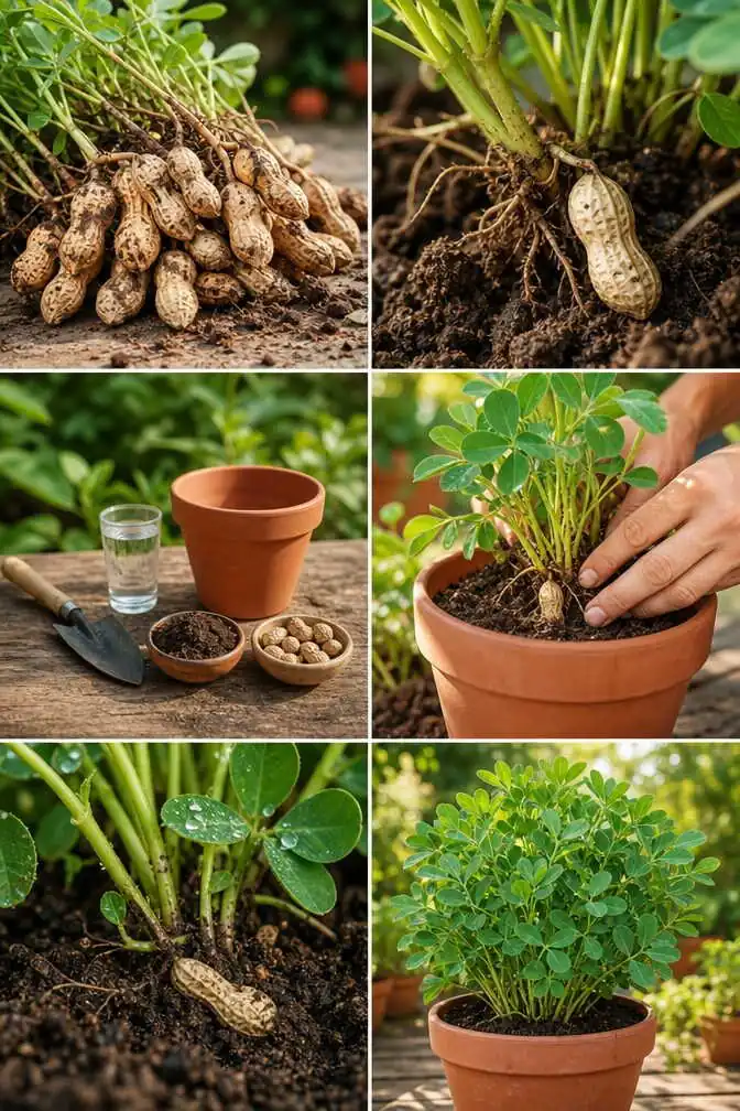 Cacahuètes crues : la plante qui enterre ses fruits