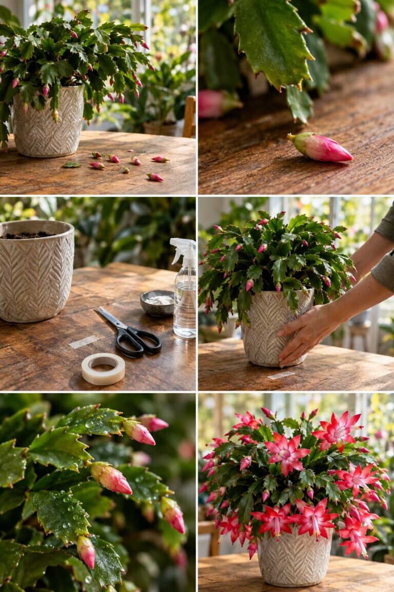 Cactus de Noël qui perd ses boutons : vous l&rsquo;avez déplacé