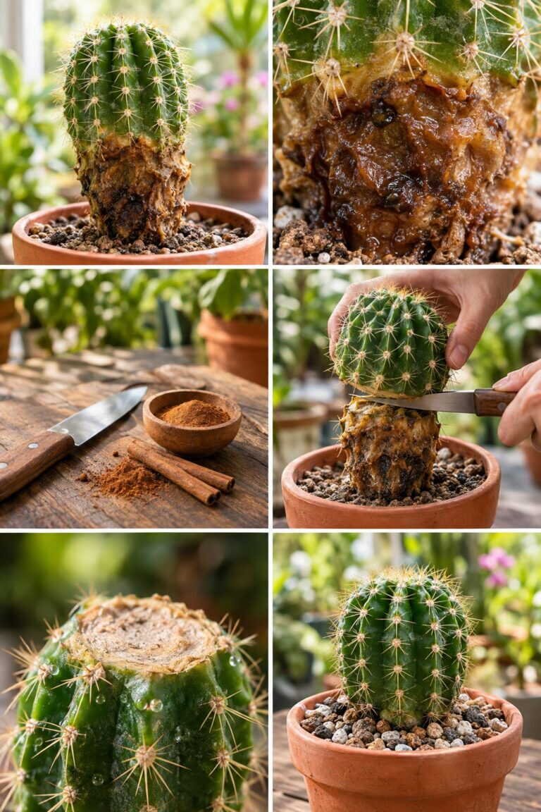 Cactus qui pourrit par le bas : ce qu&rsquo;on peut encore sauver