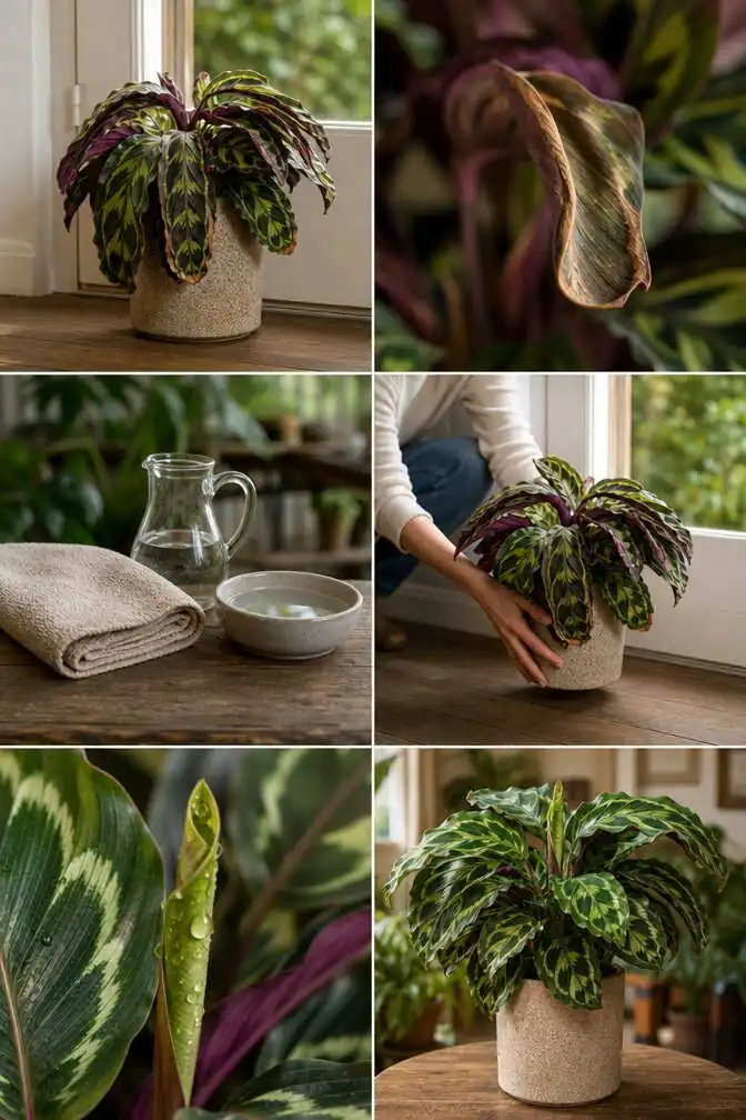 Calathea qui meurt sans raison : le courant d&rsquo;air que vous ne sentez pas mais elle si