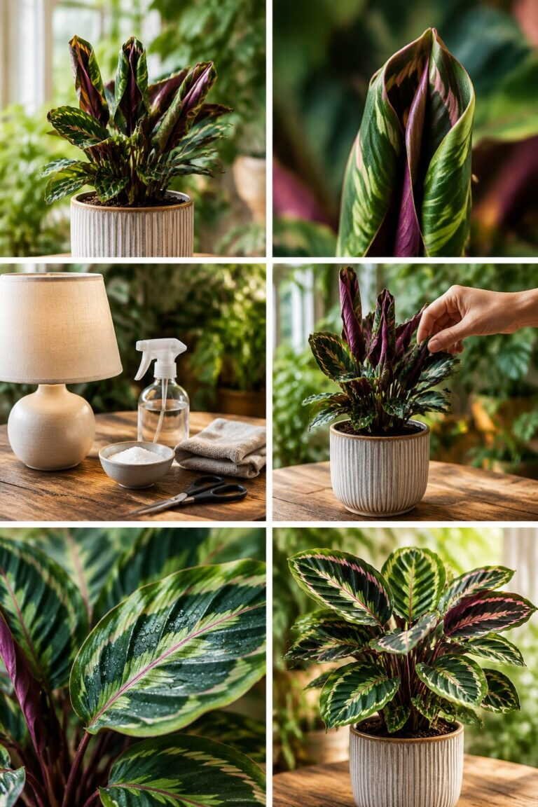Calathea qui replie ses feuilles le soir : c&rsquo;est normal, elle dort
