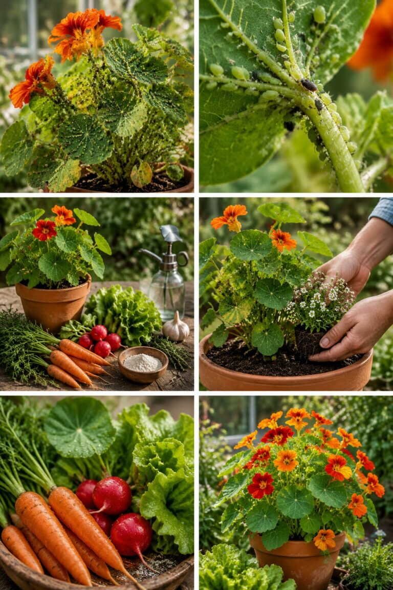 Capucines : la plante piège qui attire les pucerons loin de vos légumes