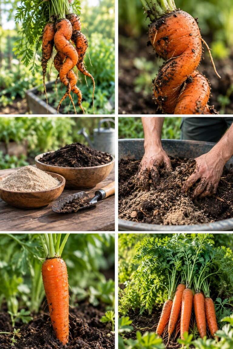 Carottes tordues : la terre est trop compacte, voici le mélange qui les fait droites