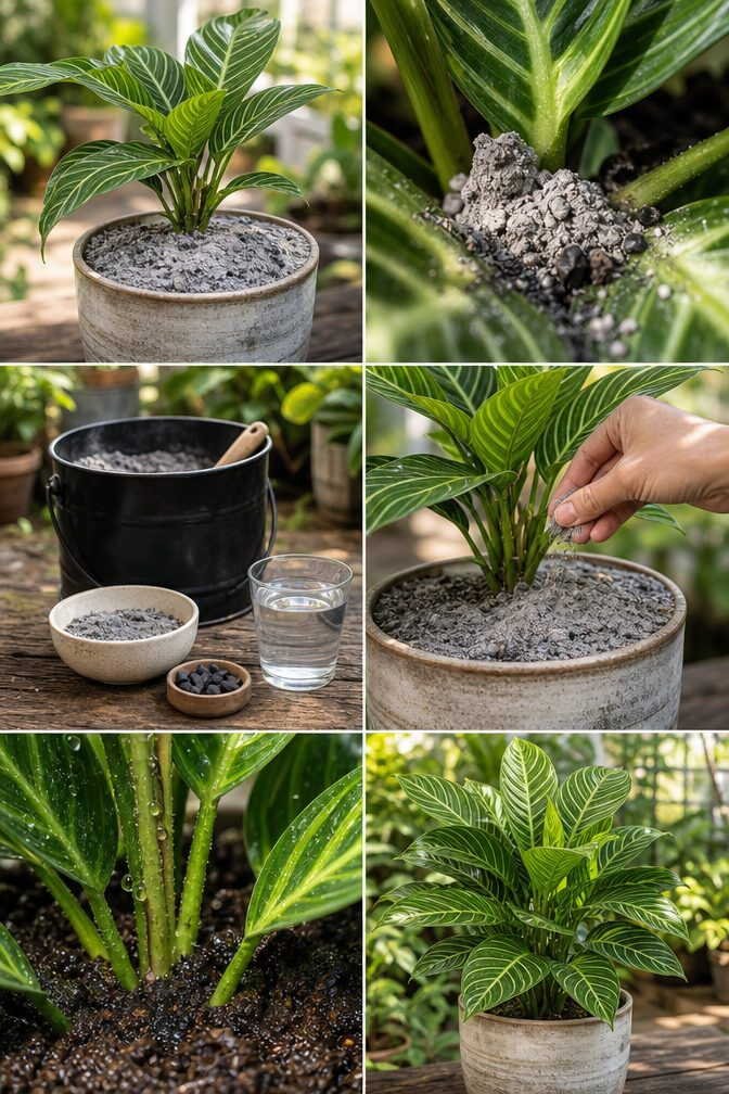 Cendres de cheminée dans les pots : une pincée, pas une pelle
