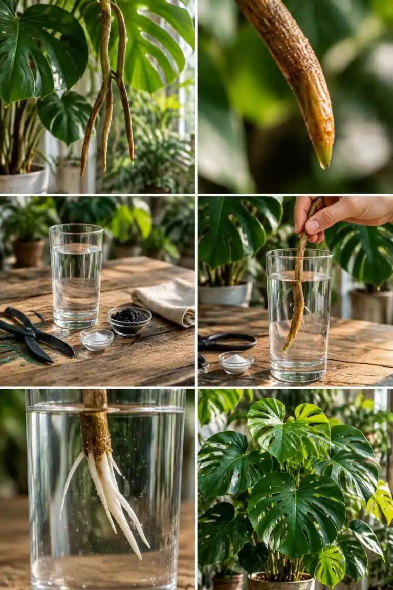 Ces racines bizarres qui sortent du monstera : mettez-les dans un verre d&rsquo;eau, la plante explose