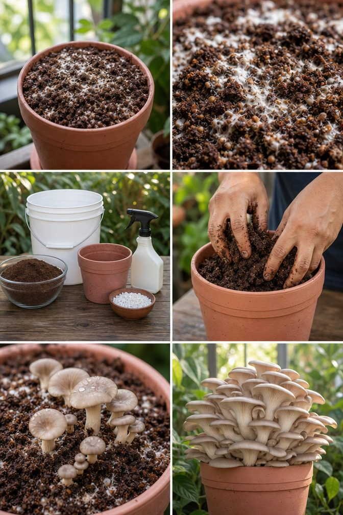 Champignons sur marc de café : le tuto qui marche