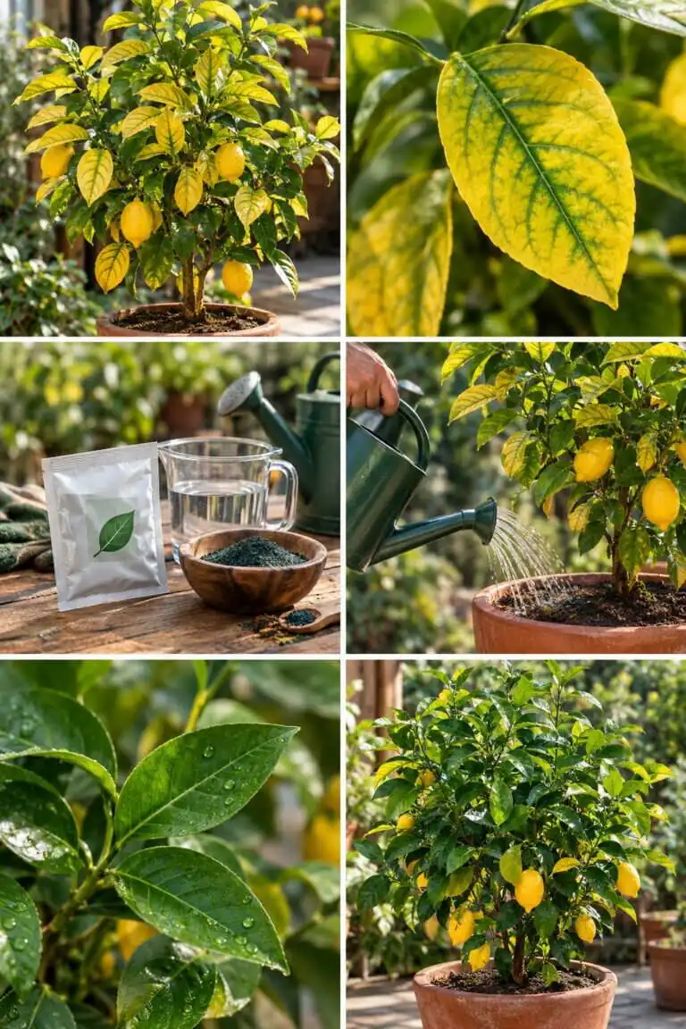 Citronnier aux feuilles jaunes : il manque de fer, voici le remède