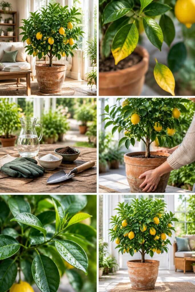 Citronnier en pot l'hiver : la pièce froide et lumineuse, jamais le salon