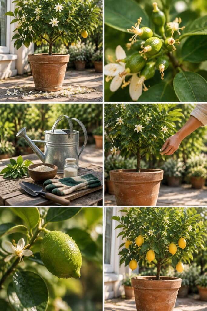 Citronnier qui perd ses fleurs : c'est normal, il en garde 1 sur 20