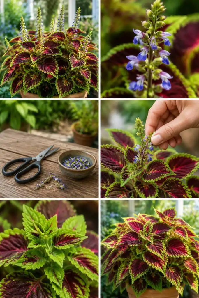 Coleus qui fait des fleurs : coupez-les tout de suite, sinon il s'épuise et meurt