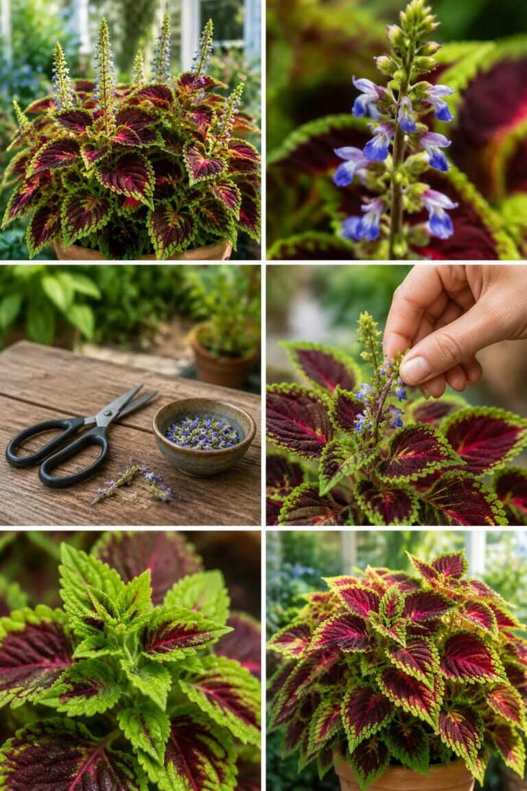 Coleus qui fait des fleurs : coupez-les tout de suite, sinon il s&rsquo;épuise et meurt