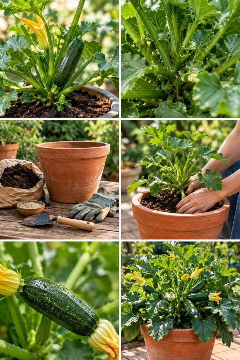Courgettes en pot : la variété non coureuse qui tient dans 40 cm