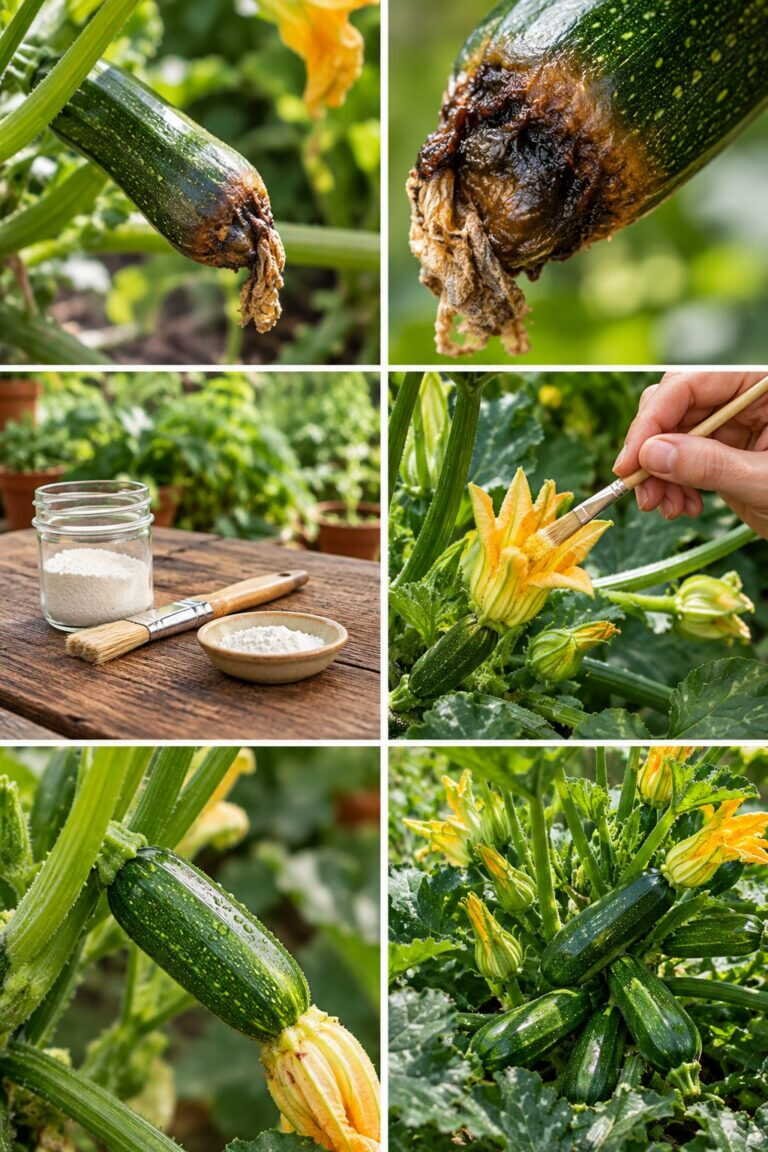Courgettes qui pourrissent avant de grossir : le pinceau qui règle tout