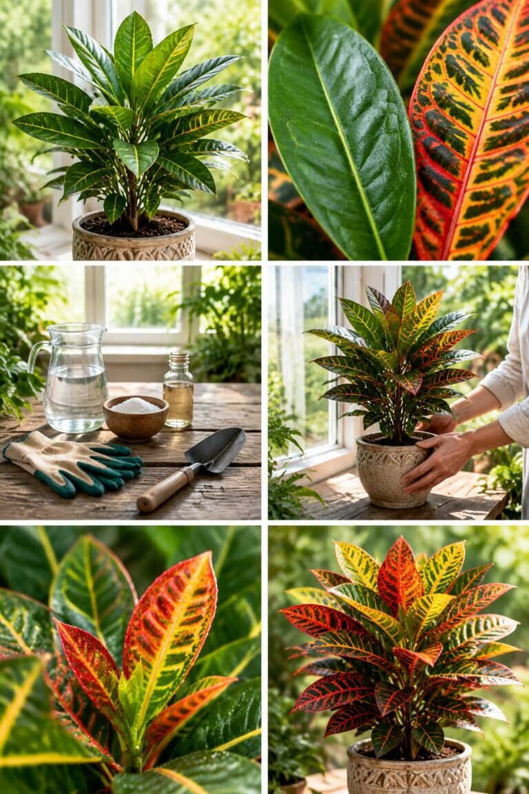 Croton qui redevient tout vert : il perd ses couleurs par manque de lumière