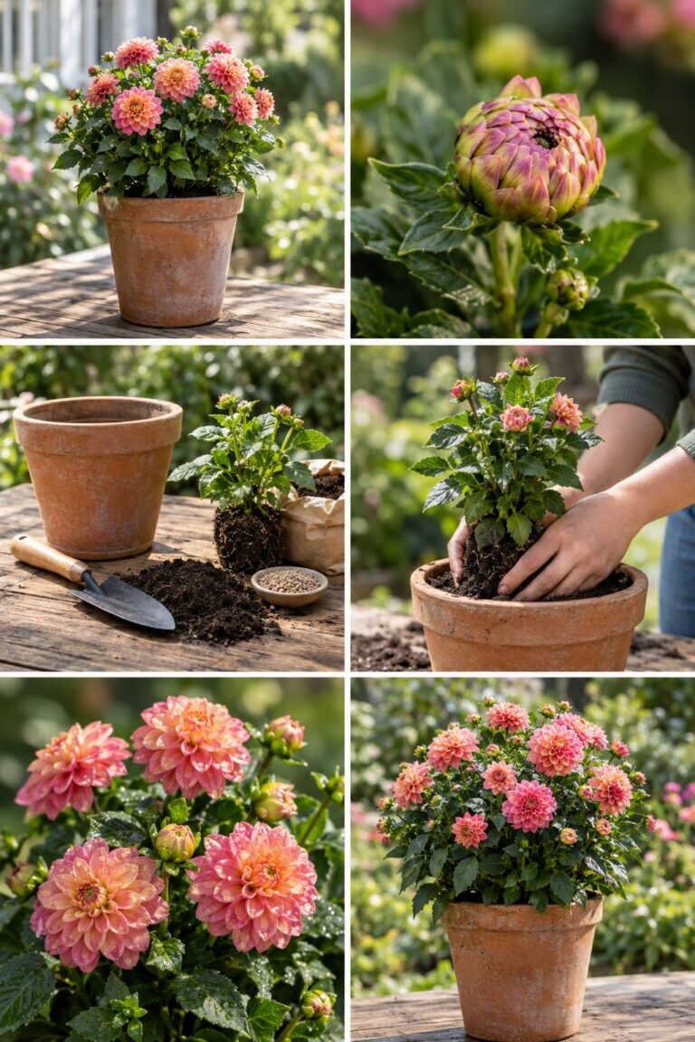 Dahlias nains en pot : des fleurs jusqu&rsquo;en octobre sans tuteur